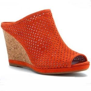 Johnston & Murphy Meagan Slide Suede Wedge Shoe